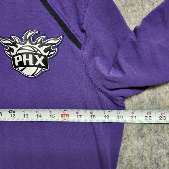 Nike Dri-Fit Phoenix Suns Purple Elite Shooter Long Sleeve Shirt Mens Medium - Picture 11 of 13